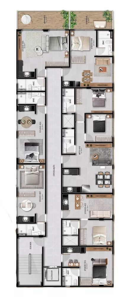 Apartamento, 2 quartos, 57 m² - Foto 8
