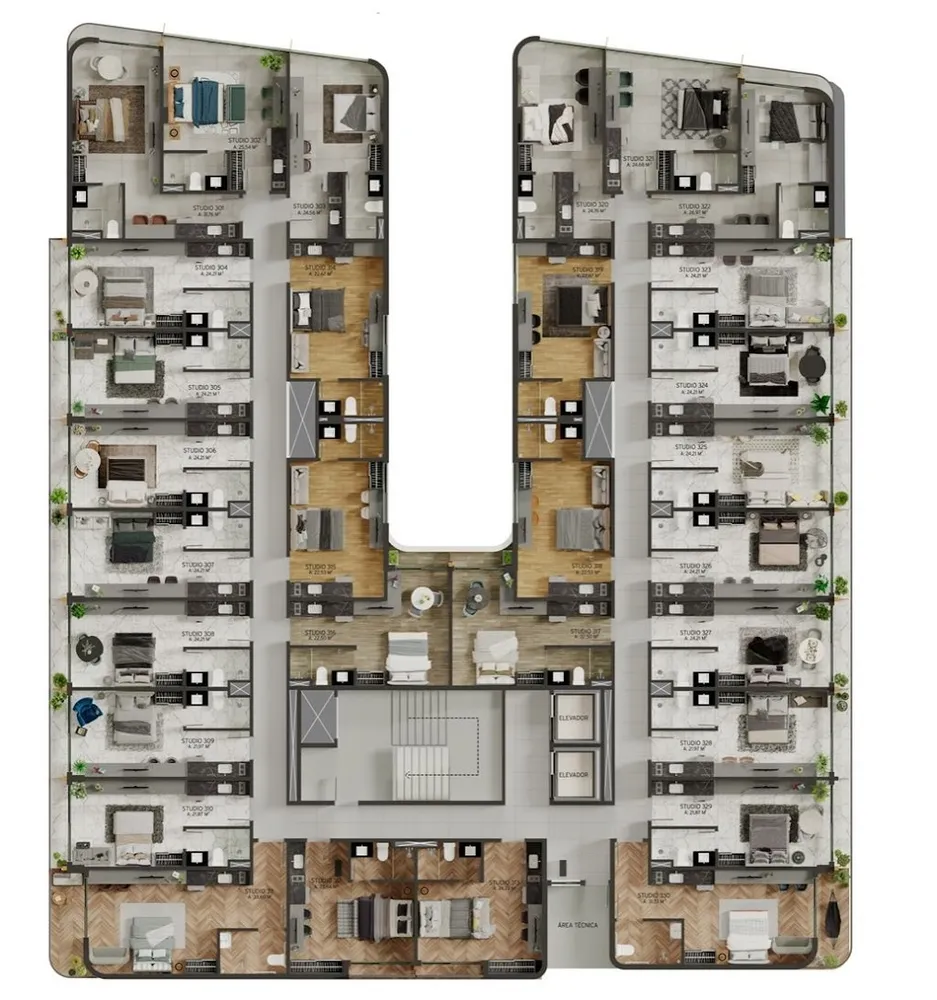 Flat/Apart Hotel, 1 quarto, 22 m² - Foto 12