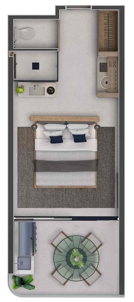 Flat/Apart Hotel, 1 quarto, 29 m² - Foto 8