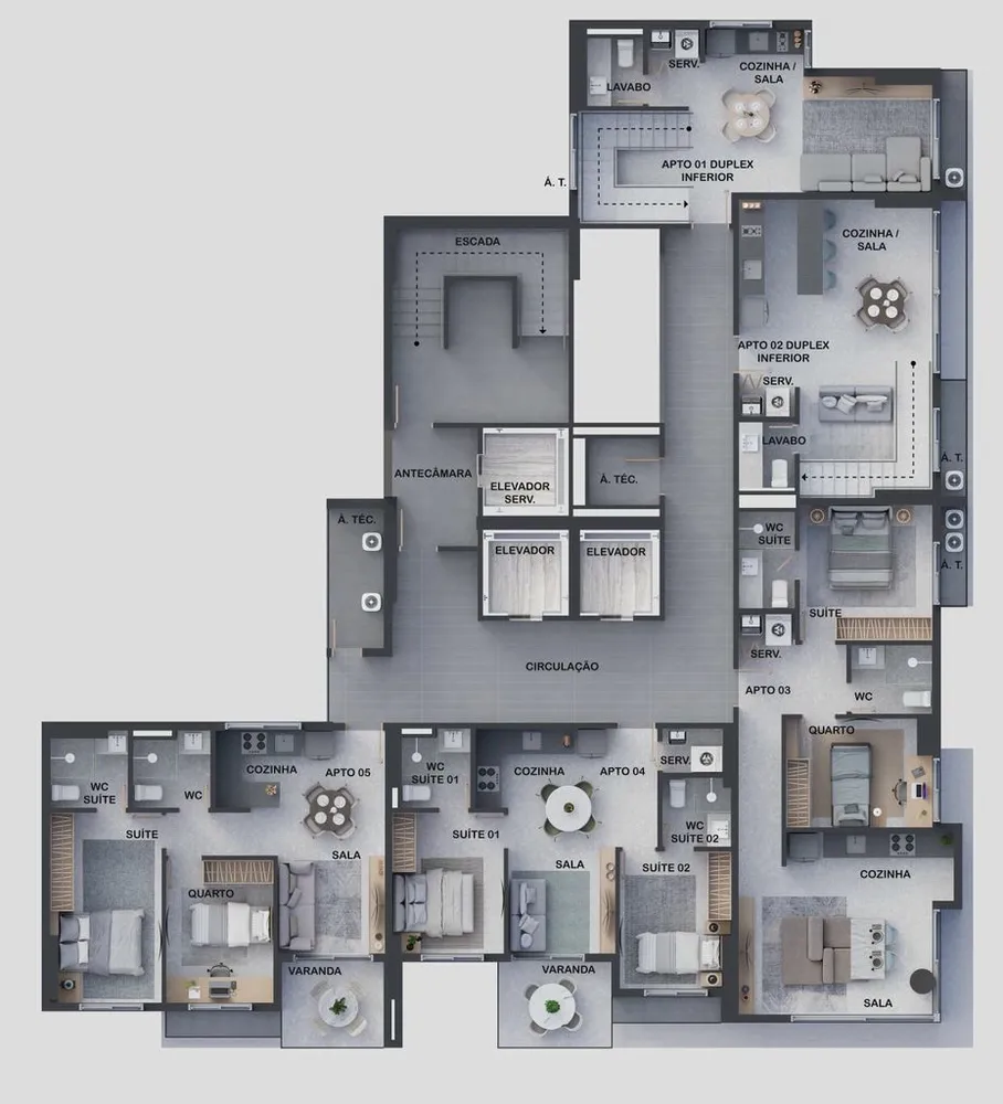 Flat/Apart Hotel, 1 quarto, 17 m² - Foto 11