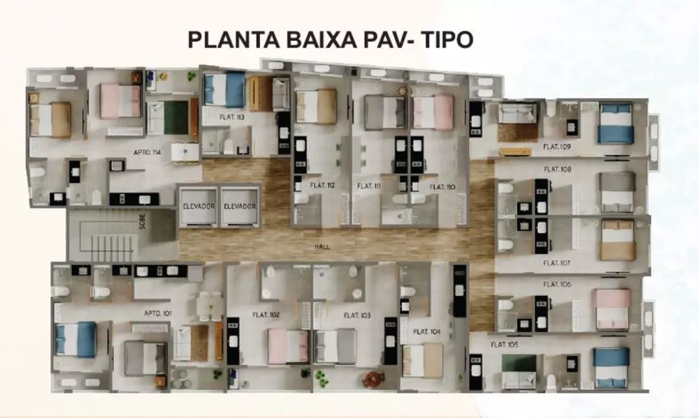 Apartamento, 2 quartos, 53 m² - Foto 7