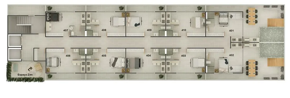 Flat/Apart Hotel, 1 quarto, 18 m² - Foto 10