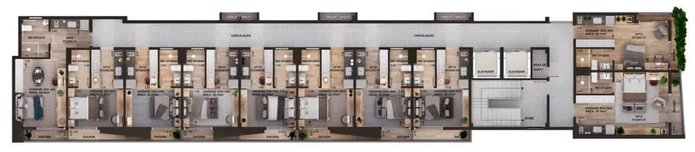 Flat/Apart Hotel, 1 quarto, 22 m² - Foto 12