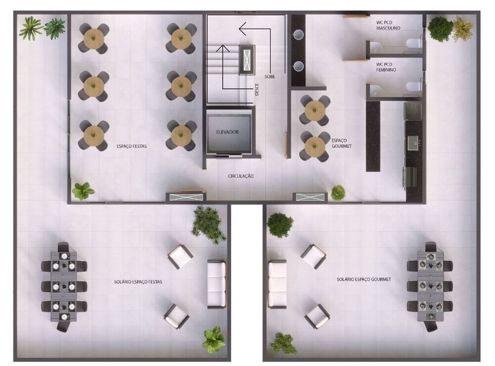 Apartamento à venda com 2 quartos, 52m² - Foto 3