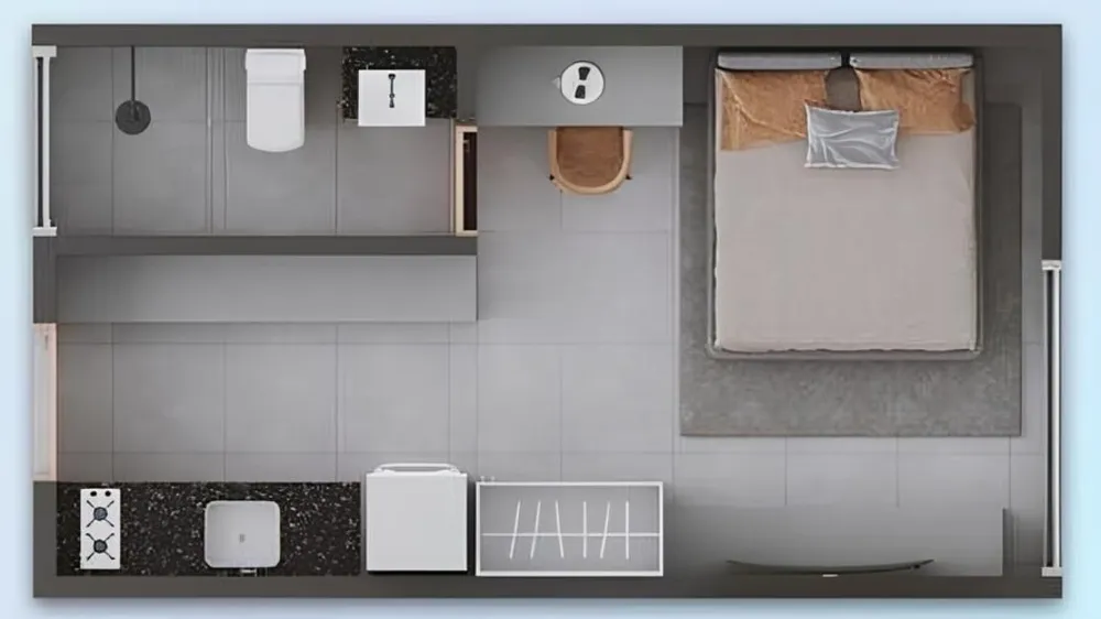 Kitnet-Studio, 24 m² - Foto 7