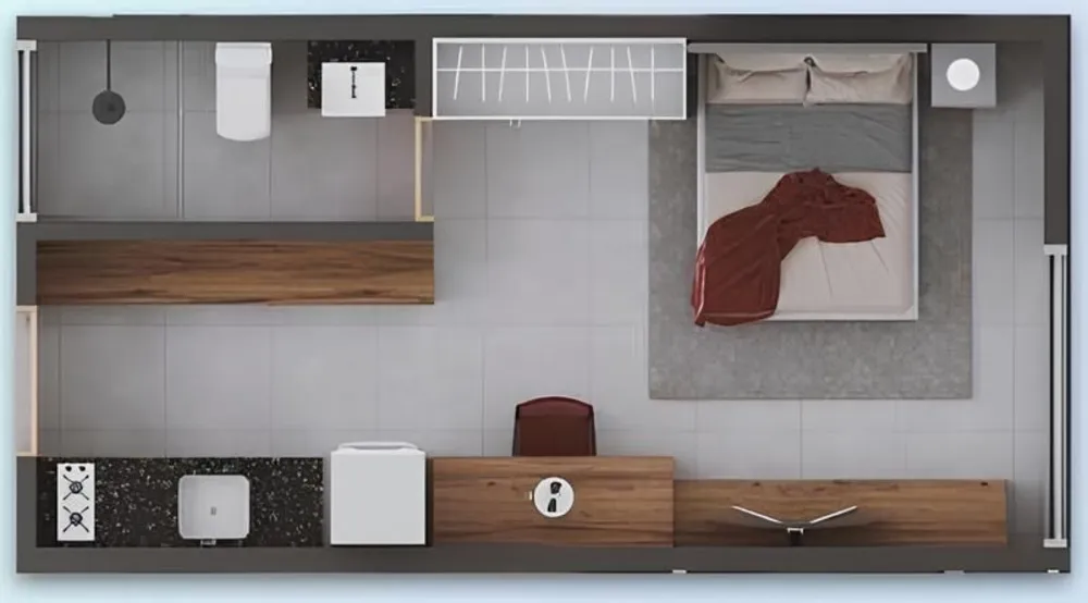 Kitnet-Studio, 24 m² - Foto 12