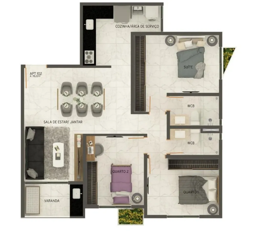 Cobertura, 3 quartos, 76 m² - Foto 21