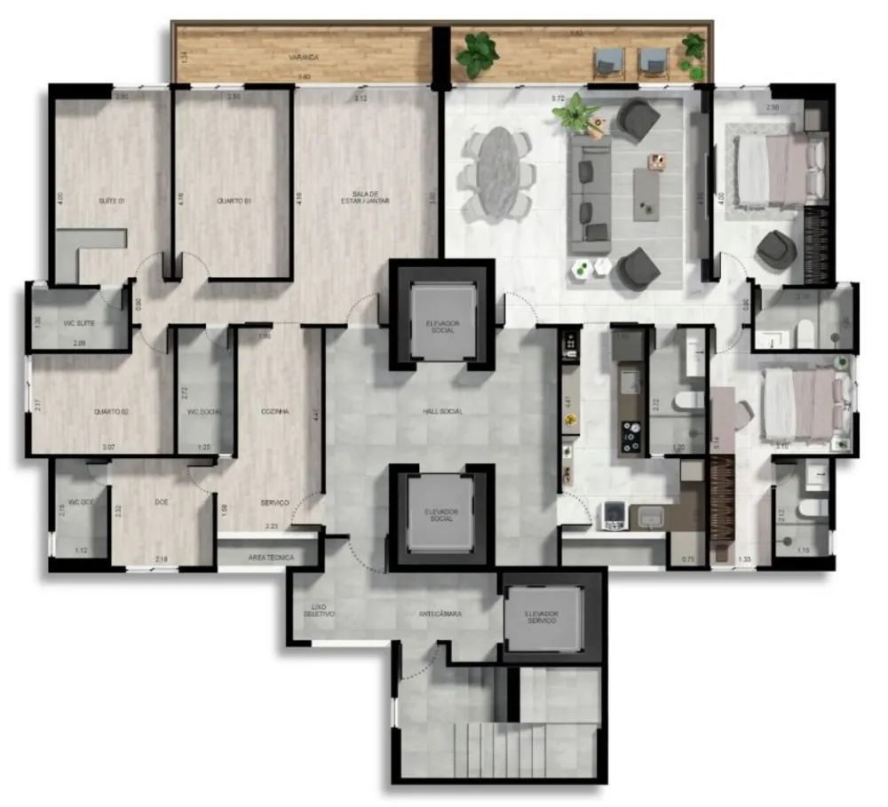 Apartamento, 3 quartos, 83 m² - Foto 10