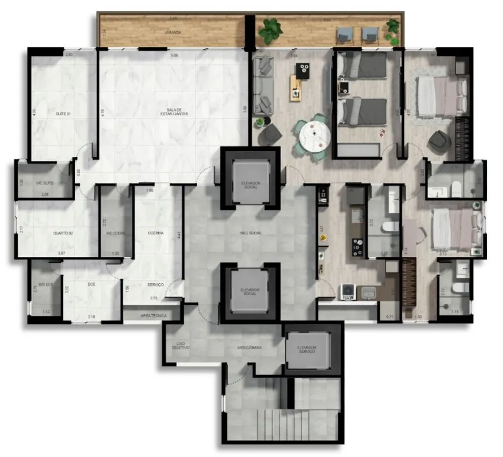 Apartamento, 3 quartos, 83 m² - Foto 5