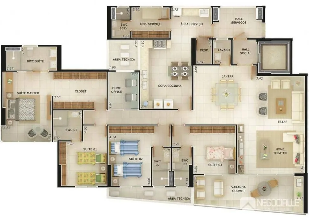 Apartamento, 4 quartos, 206 m² - Foto 15