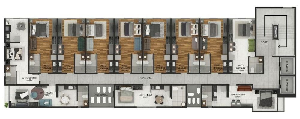 Apartamento, 1 quarto, 23 m² - Foto 22