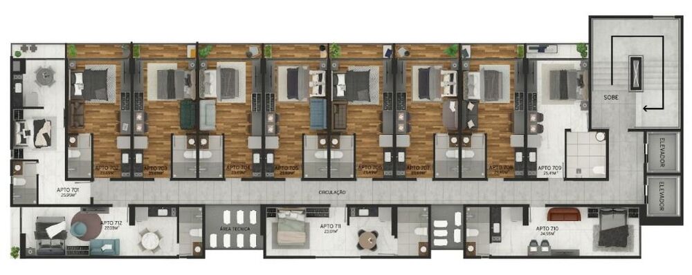 Apartamento, 1 quarto, 23 m² - Foto 20