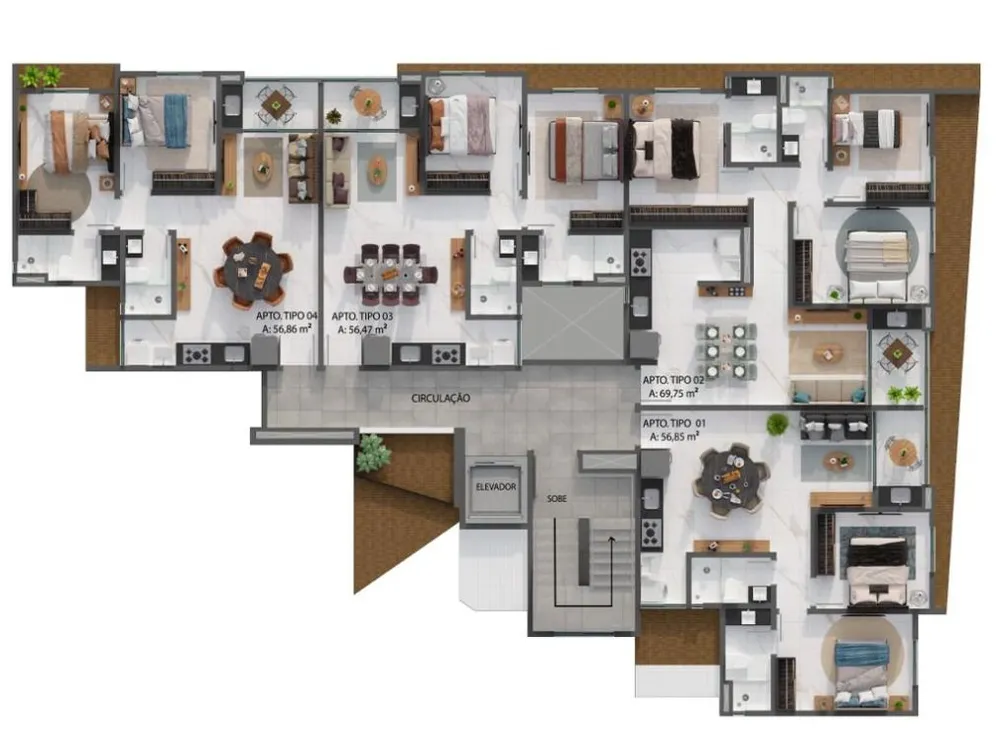 Apartamento, 3 quartos, 69 m² - Foto 23