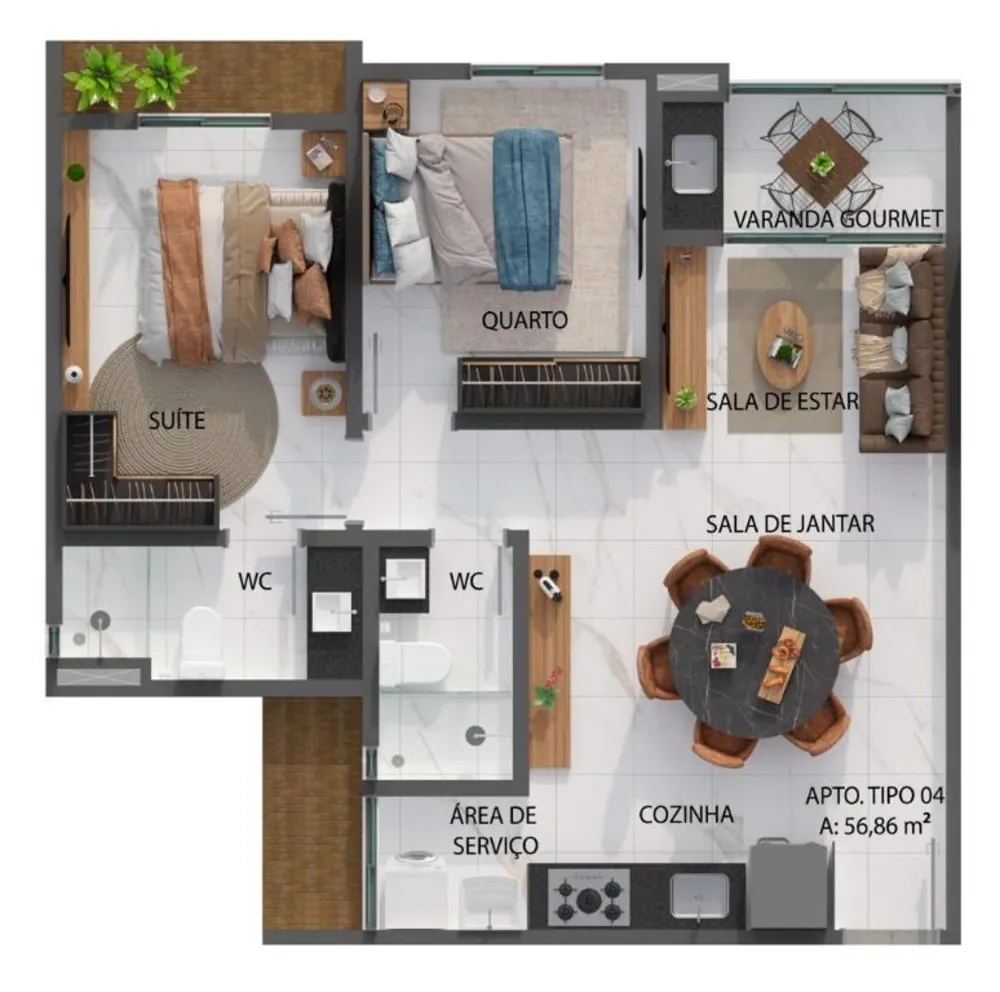 Apartamento, 3 quartos, 69 m² - Foto 20