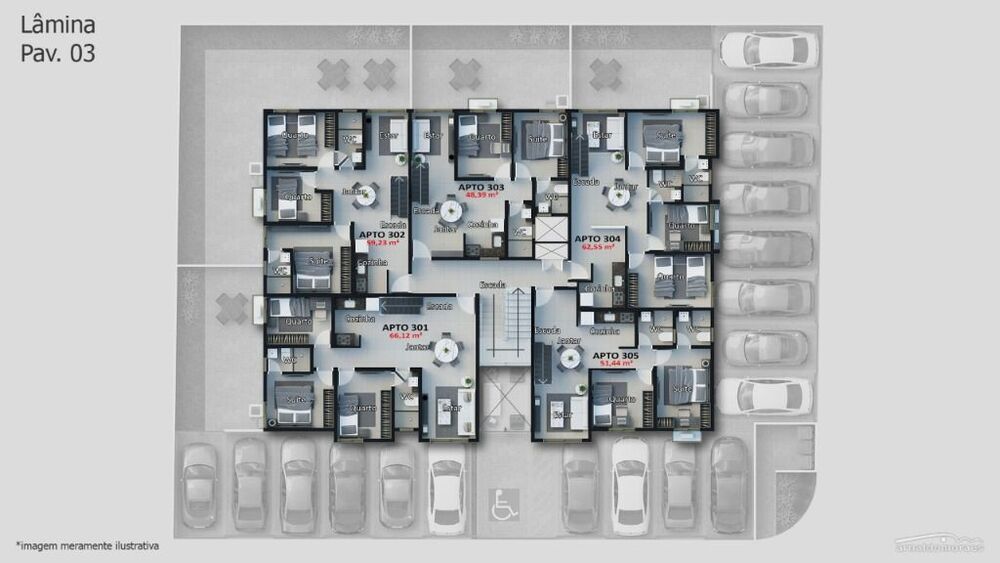 Apartamento, 3 quartos, 62 m² - Foto 4