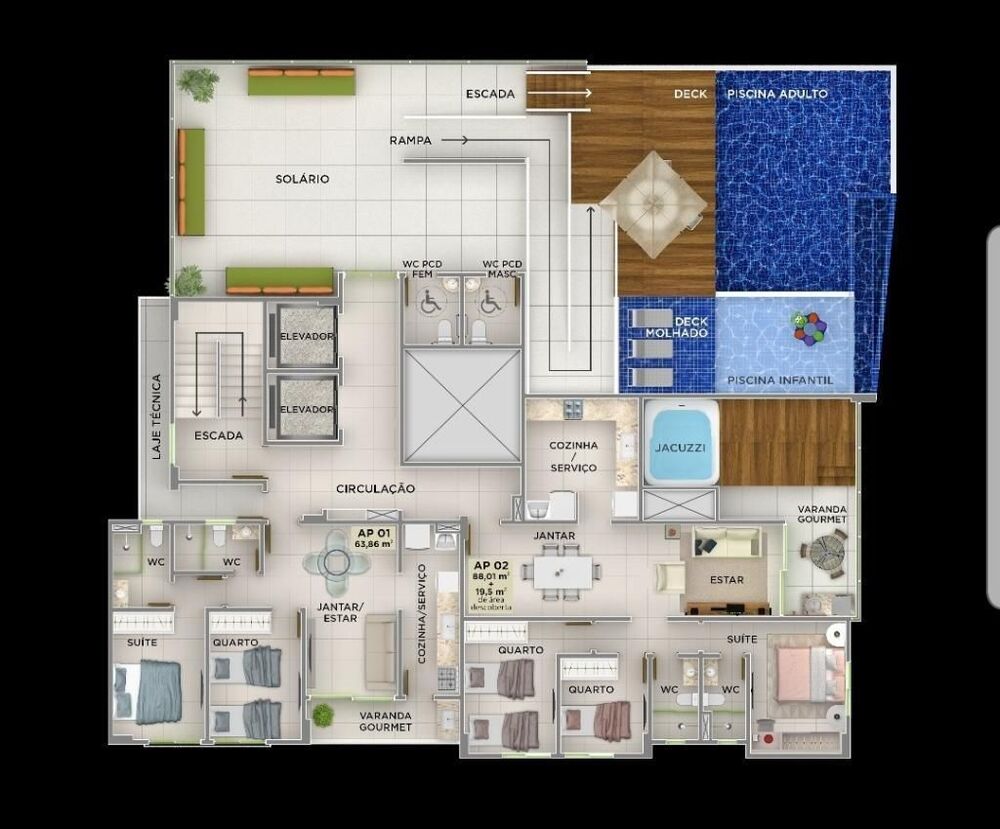 Apartamento, 2 quartos, 70 m² - Foto 6