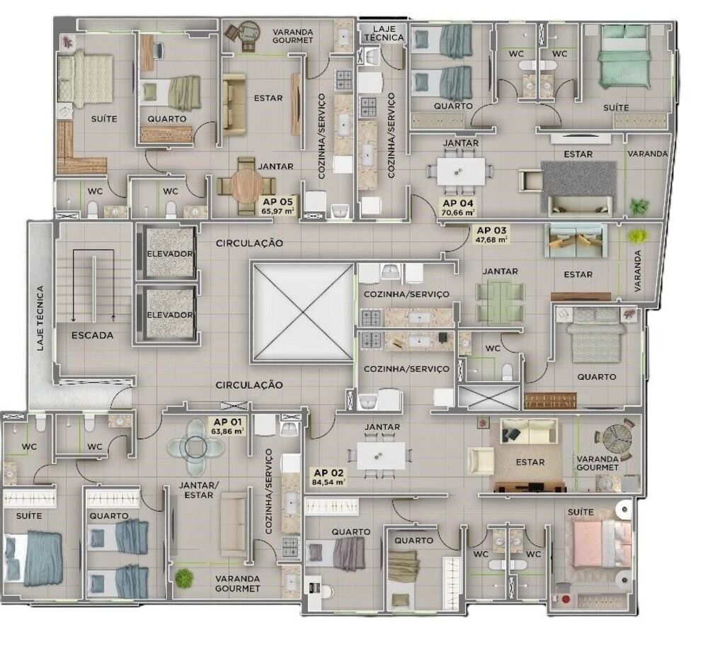 Apartamento, 2 quartos, 70 m² - Foto 14