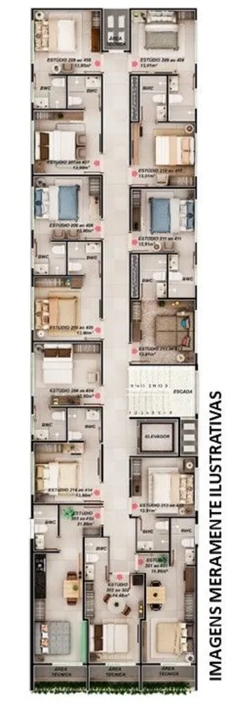 Flat/Apart Hotel, 1 quarto, 18 m² - Foto 12