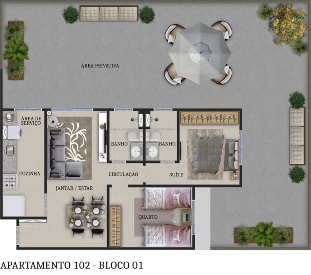 Apartamento, 2 quartos, 54 m² - Foto 7