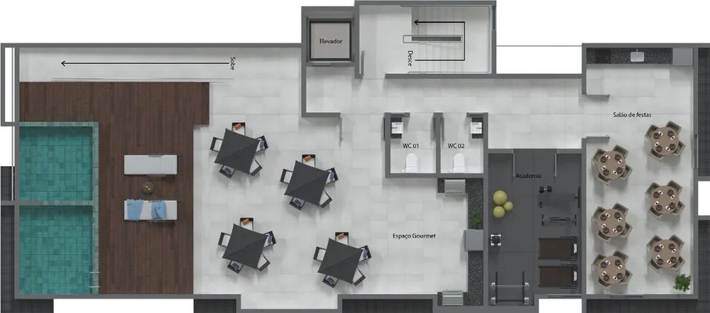 Flat/Apart Hotel, 1 quarto, 24 m² - Foto 10