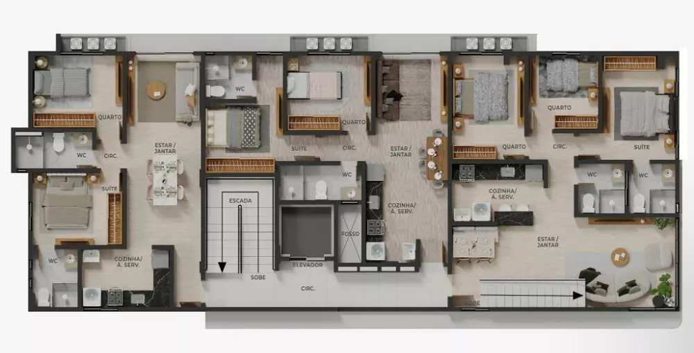 Cobertura, 2 quartos, 51 m² - Foto 7