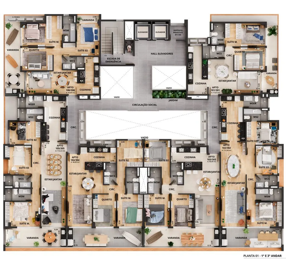 Apartamento, 2 quartos, 77 m² - Foto 7