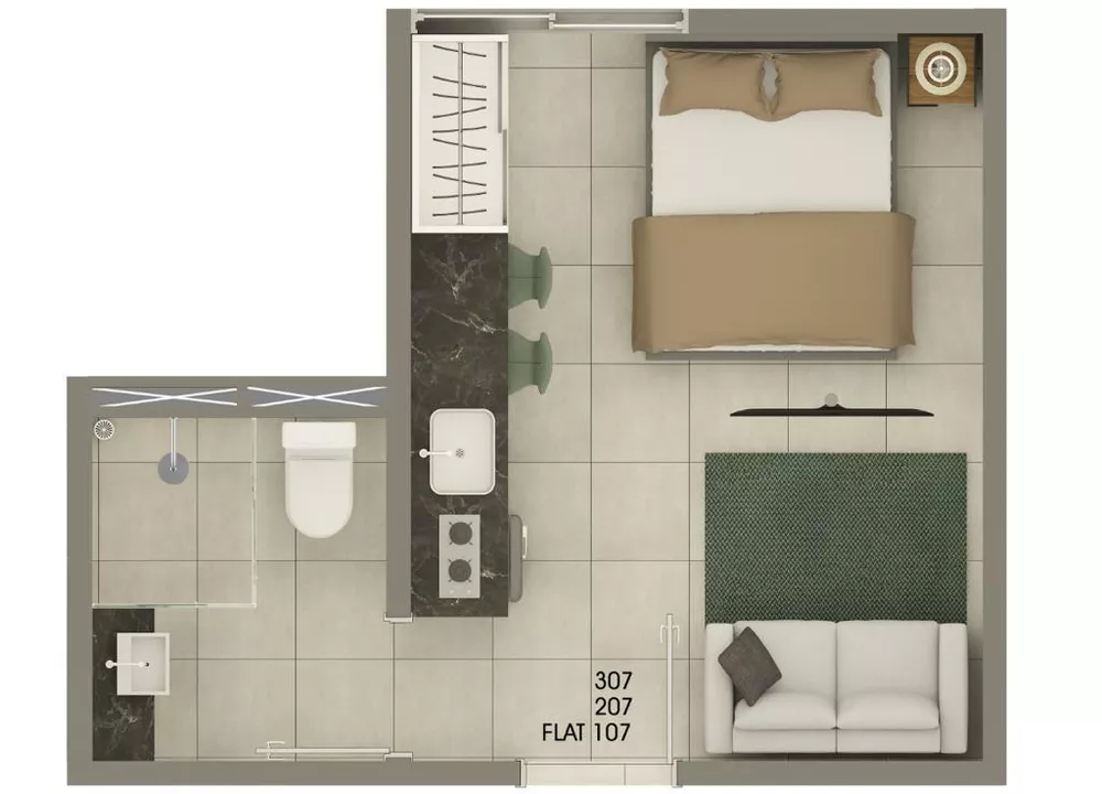 Kitnet-Studio, 29 m² - Foto 5