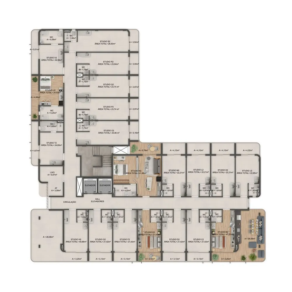 Apartamento, 1 quarto, 19 m² - Foto 10