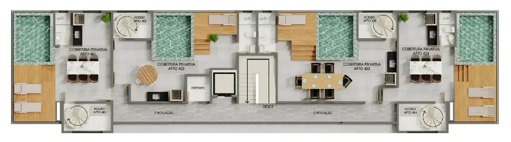 Cobertura, 2 quartos, 101 m² - Foto 5