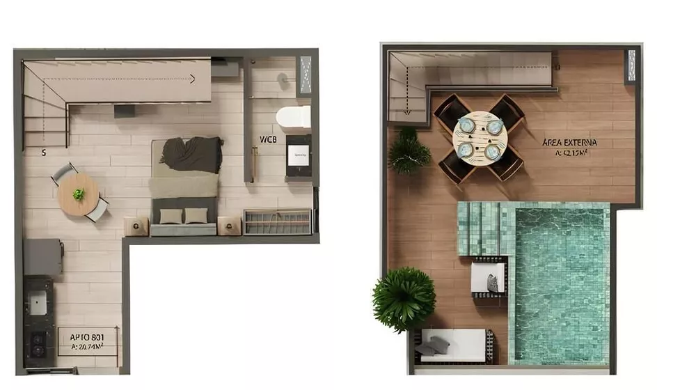 Flat/Apart Hotel, 1 quarto, 27 m² - Foto 7