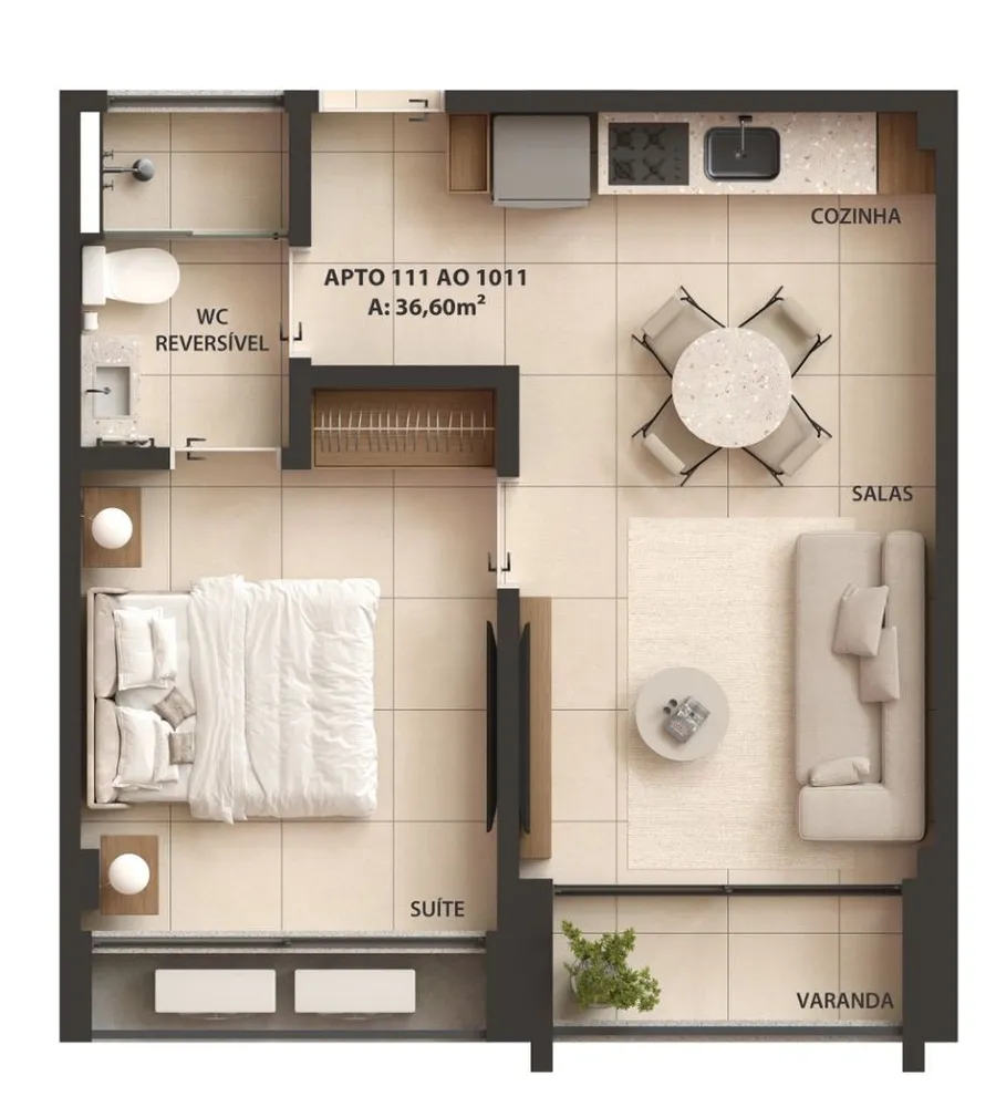 Flat/Apart Hotel, 1 quarto, 24 m² - Foto 12