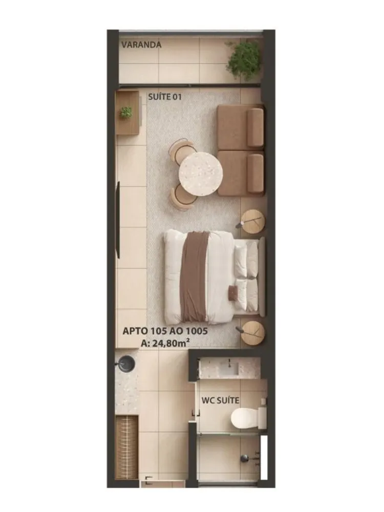 Flat/Apart Hotel, 1 quarto, 24 m² - Foto 11