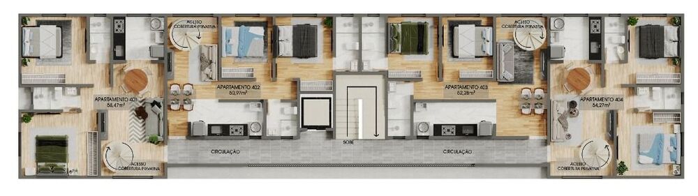 Cobertura à venda com 2 quartos, 101m² - Foto 4