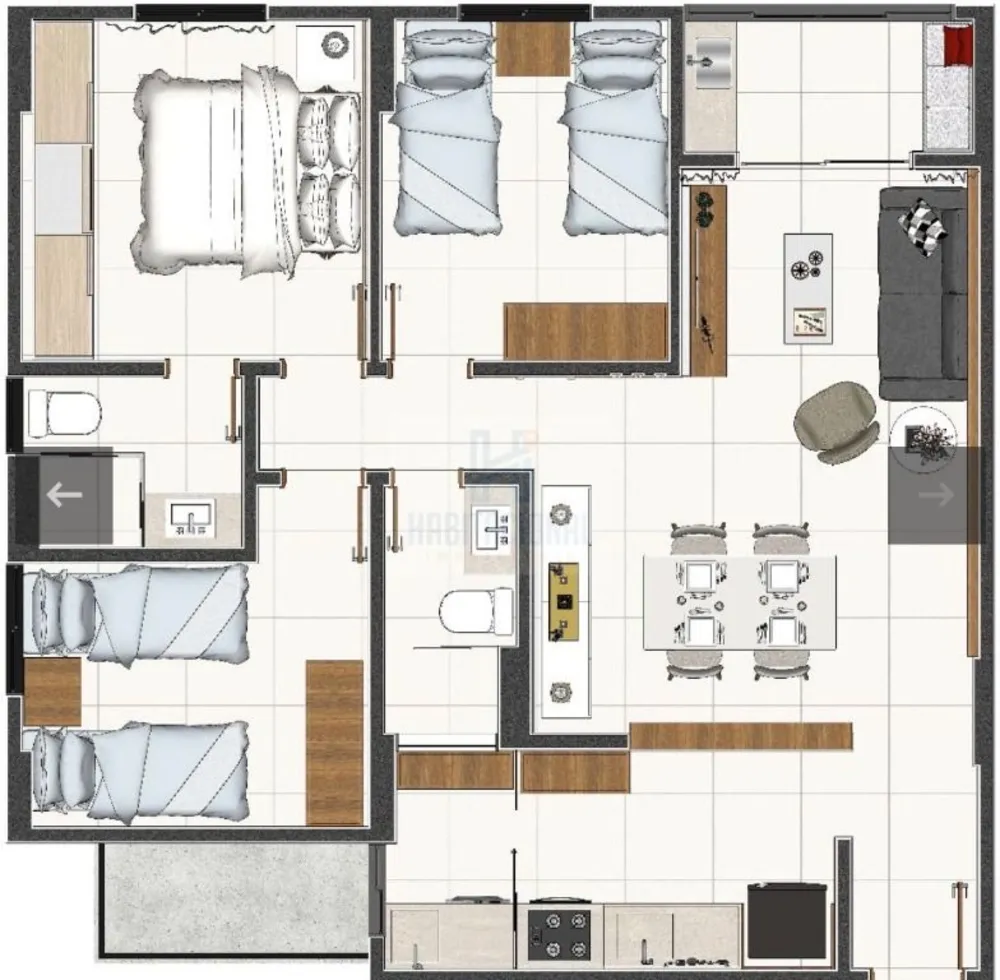 Apartamento, 3 quartos, 76 m² - Foto 12