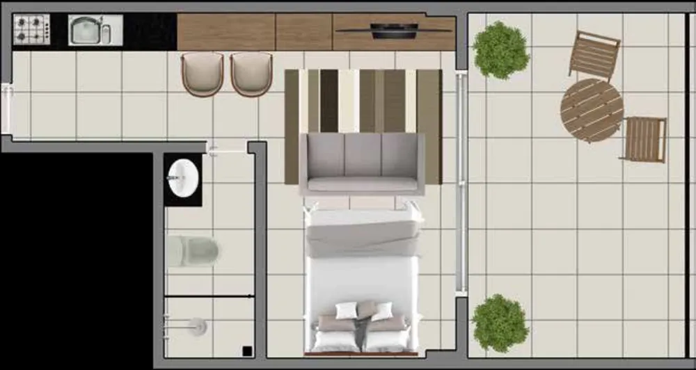 Kitnet-Studio, 27 m² - Foto 10
