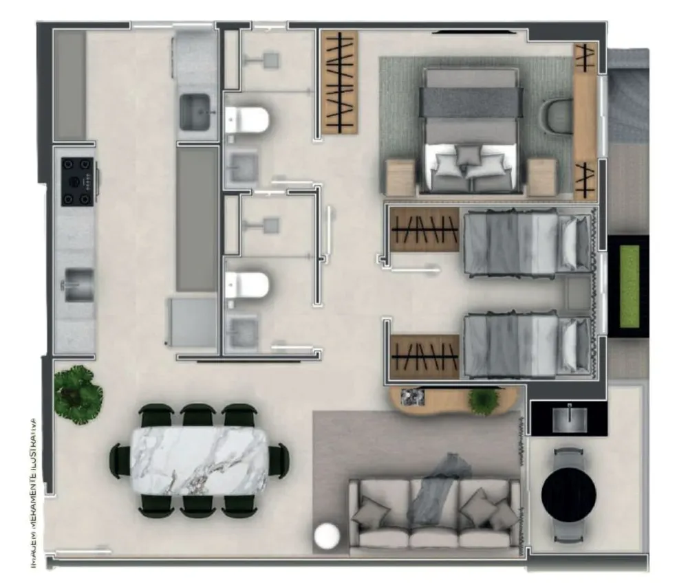 Apartamento, 2 quartos, 66 m² - Foto 9