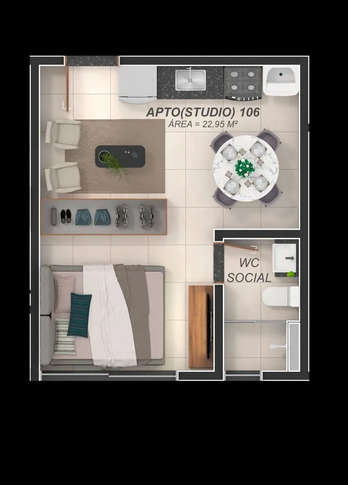 Loft, 22 m² - Foto 12