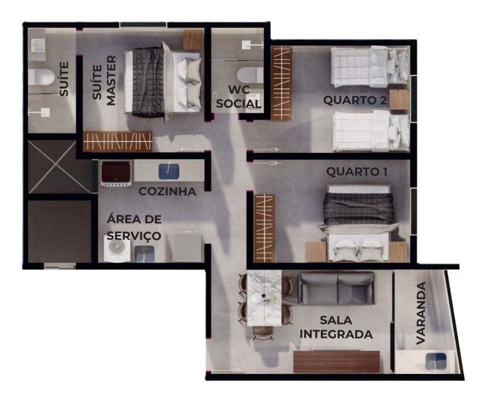 Apartamento, 3 quartos, 72 m² - Foto 8