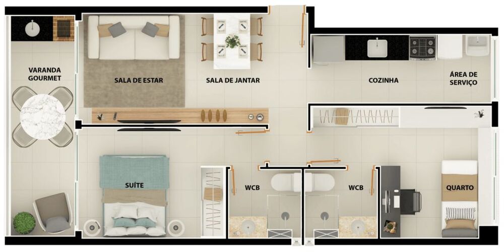 Apartamento, 2 quartos, 77 m² - Foto 4