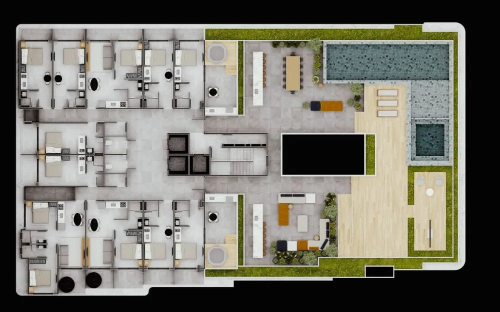 Cobertura, 2 quartos, 44 m² - Foto 12