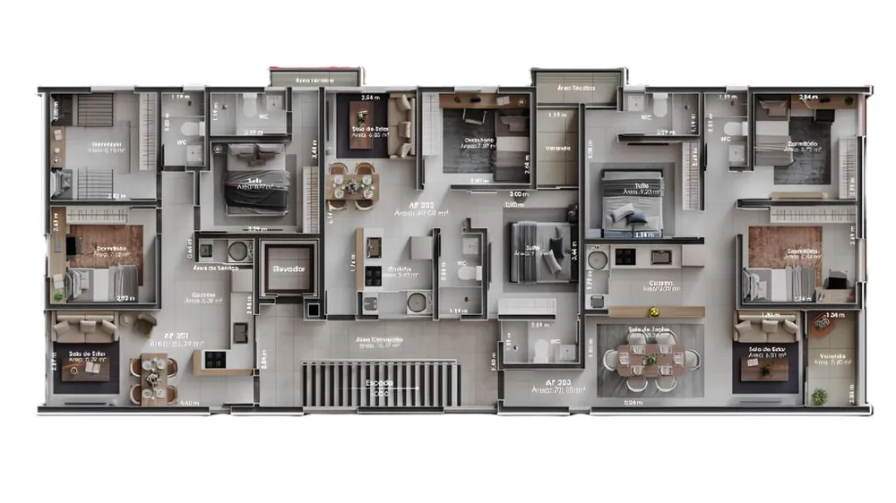 Apartamento, 3 quartos, 60 m² - Foto 8