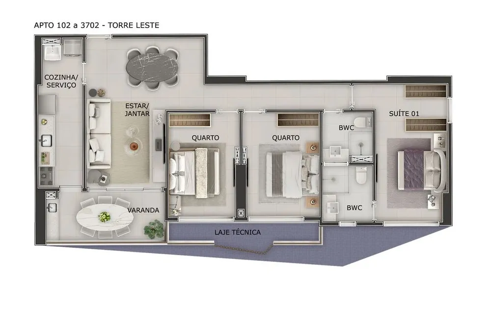 Apartamento, 3 quartos, 100 m² - Foto 12