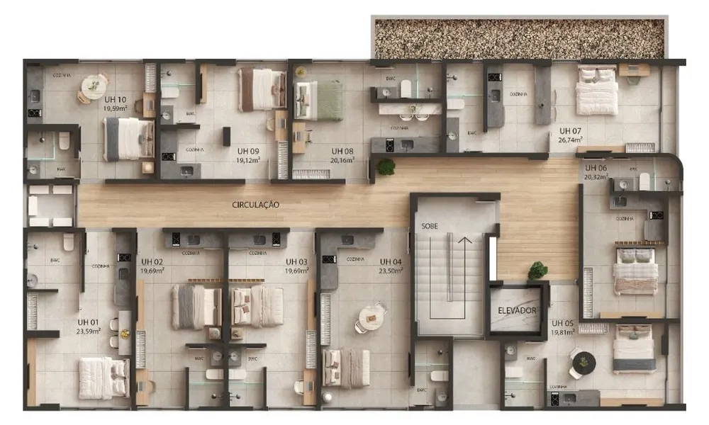 Flat/Apart Hotel, 1 quarto, 20 m² - Foto 7