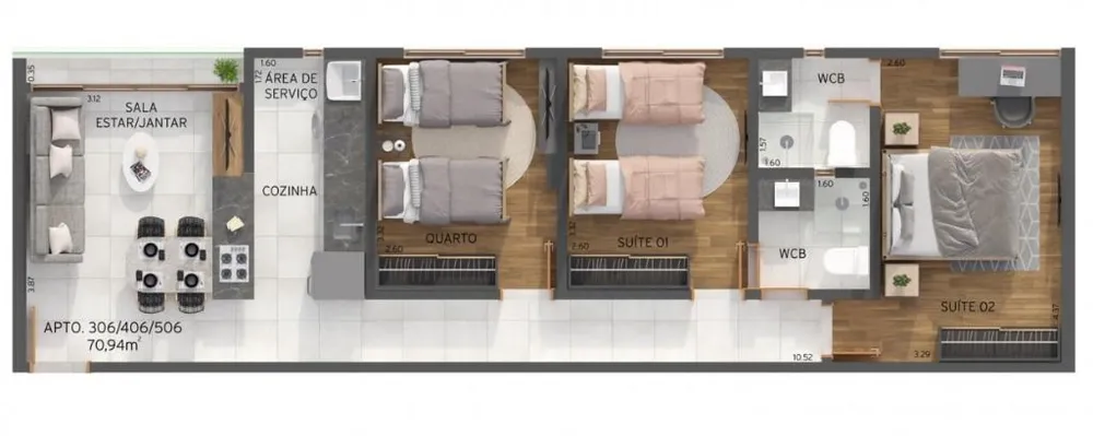 Apartamento, 2 quartos, 60 m² - Foto 15