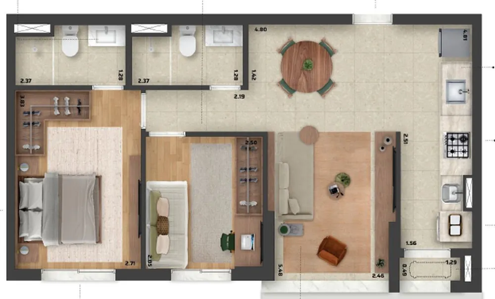 Flat/Apart Hotel, 1 quarto, 25 m² - Foto 11