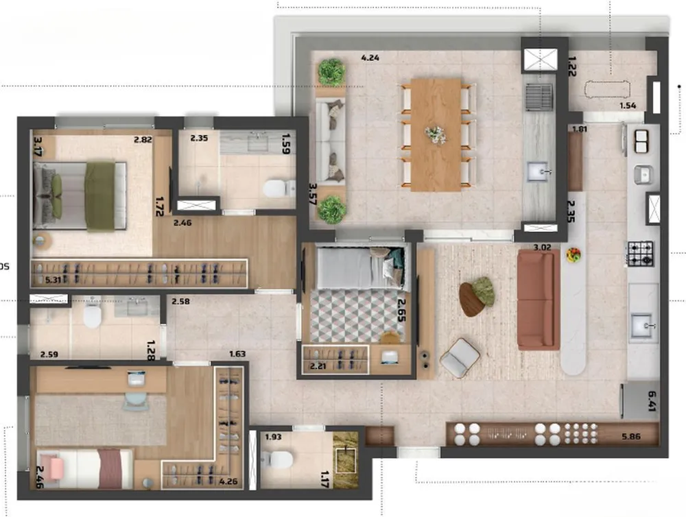Flat/Apart Hotel, 1 quarto, 25 m² - Foto 12