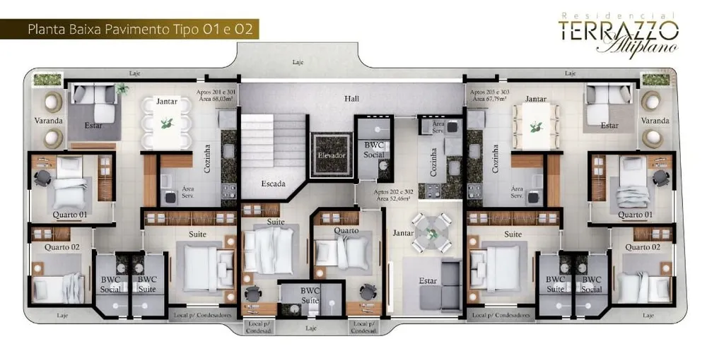 Apartamento, 3 quartos, 68 m² - Foto 7
