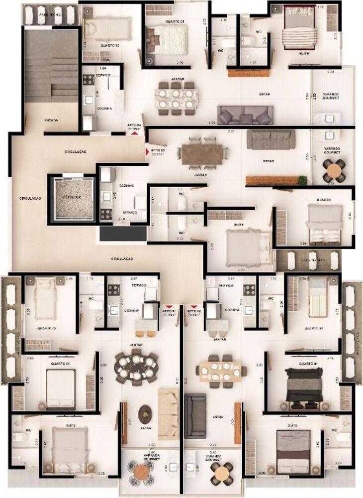 Apartamento à venda com 3 quartos, 70m² - Foto 7