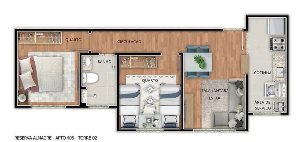 Apartamento, 2 quartos, 46 m² - Foto 11