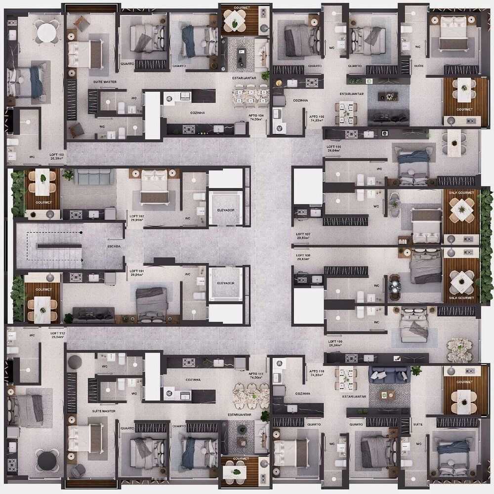 Apartamento, 3 quartos, 74 m² - Foto 27